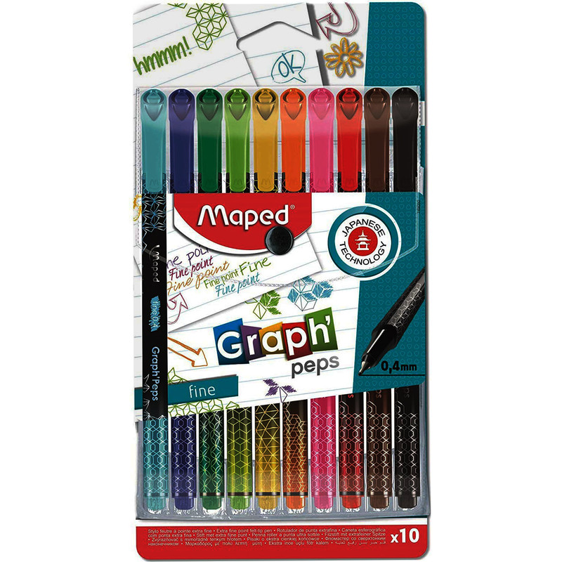 روان نویس مپد مدل graph peps fine point بسته 10 عددی