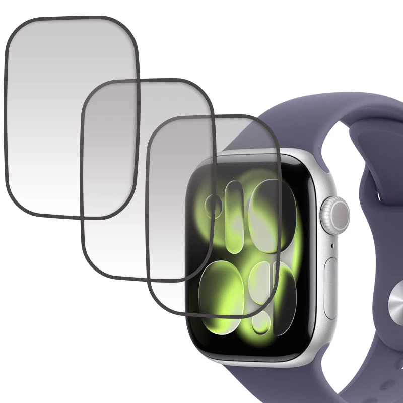 محافظ صفحه نمایش اسپایدر مدل PMMA مناسب برای اپل واچ سایز 42 میلی‌ متری سری 11 بسته سه عددی