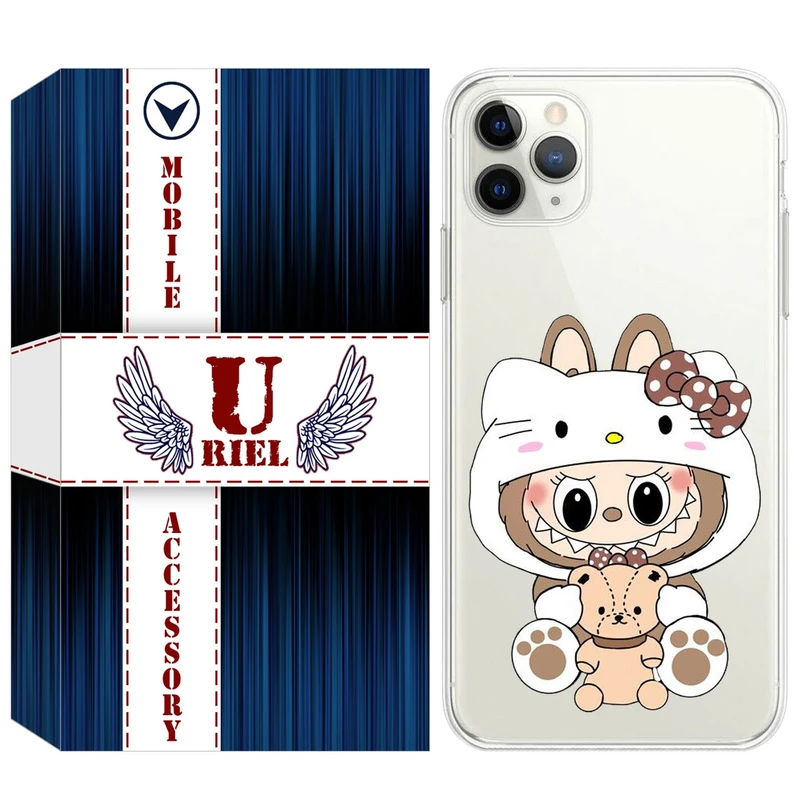 کاور یوریل مدل Clear کد 124 طرح لبوبو مناسب برای گوشی موبایل اپل iPhone 11 Pro Max