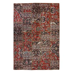 کلاژ فرش دستبافت سه متری مدل چهل تکه کد N.K.P.CO.C25