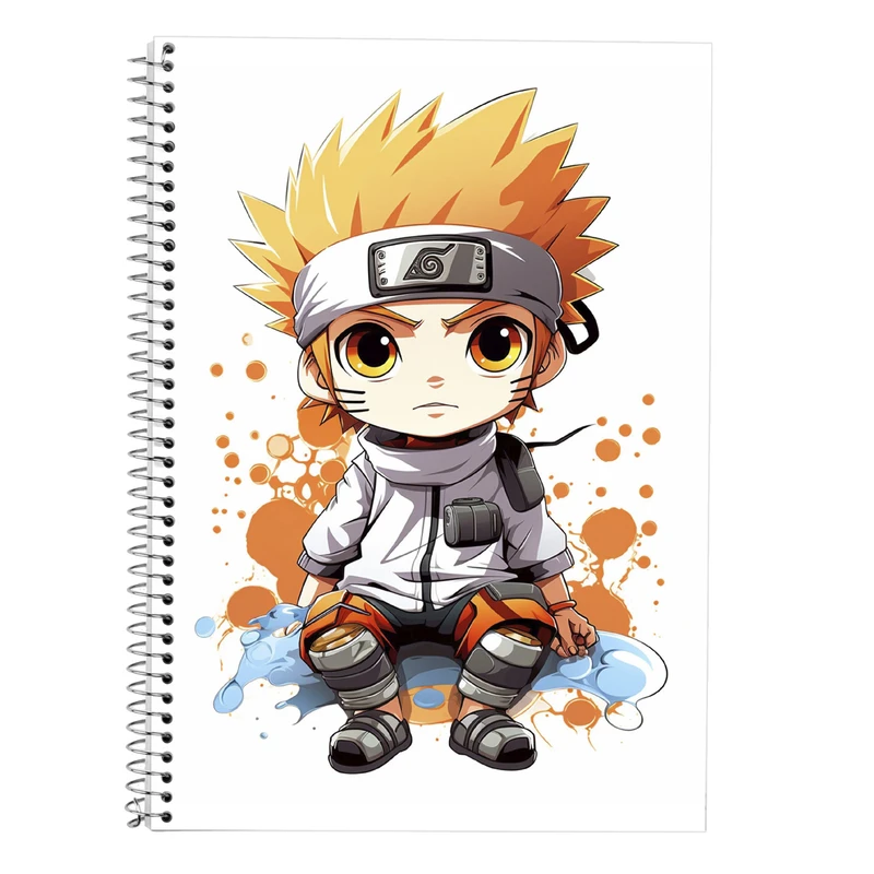 دفتر زبان 50 برگ مدوپد مدل دوخط طرح Naroto کد DF11178