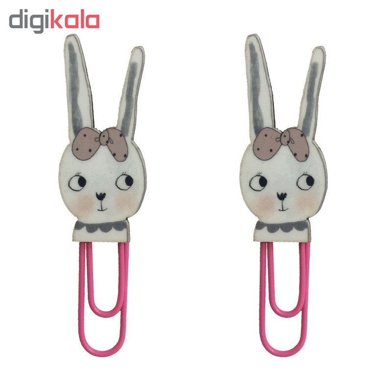 گیره کاغذ طرح خرگوش کد 18 بسته 2 عددی گیره کاغذ طرح خرگوش کد 18 بسته 2 عددی