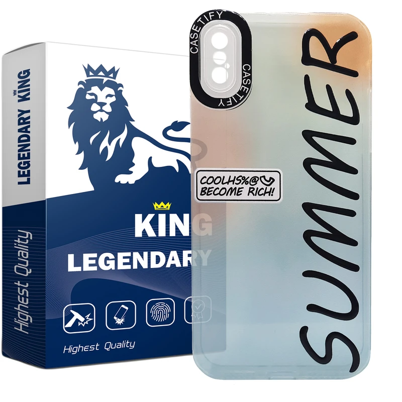  کاور لاین کینگ مدل تابستانی سامر مناسب برای گوشی موبایل اپل iPhone X/Xs