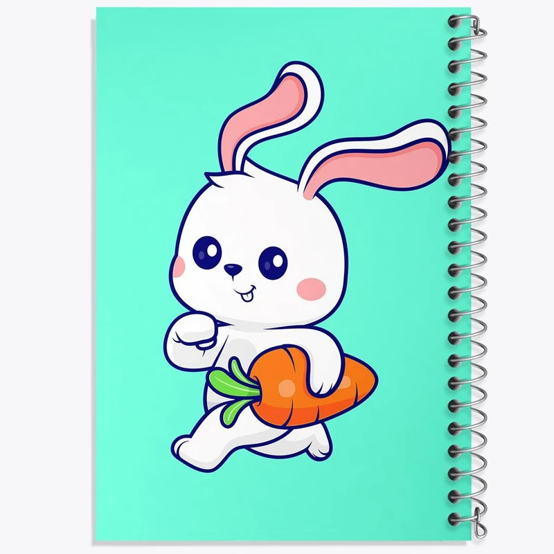 دفتر لیست خرید 50 برگ خندالو طرح حیوانات بامزه خرگوش کد 29732