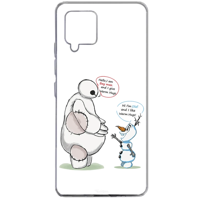 کاور طرح Olaf & Baymax مناسب برای گوشی موبایل سامسونگ Galaxy A12 