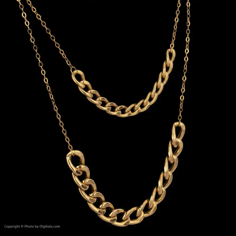 گردنبند طلا 18 عیار زنانه مایا ماهک مدل MM1269 طرح کارتیه دوبل