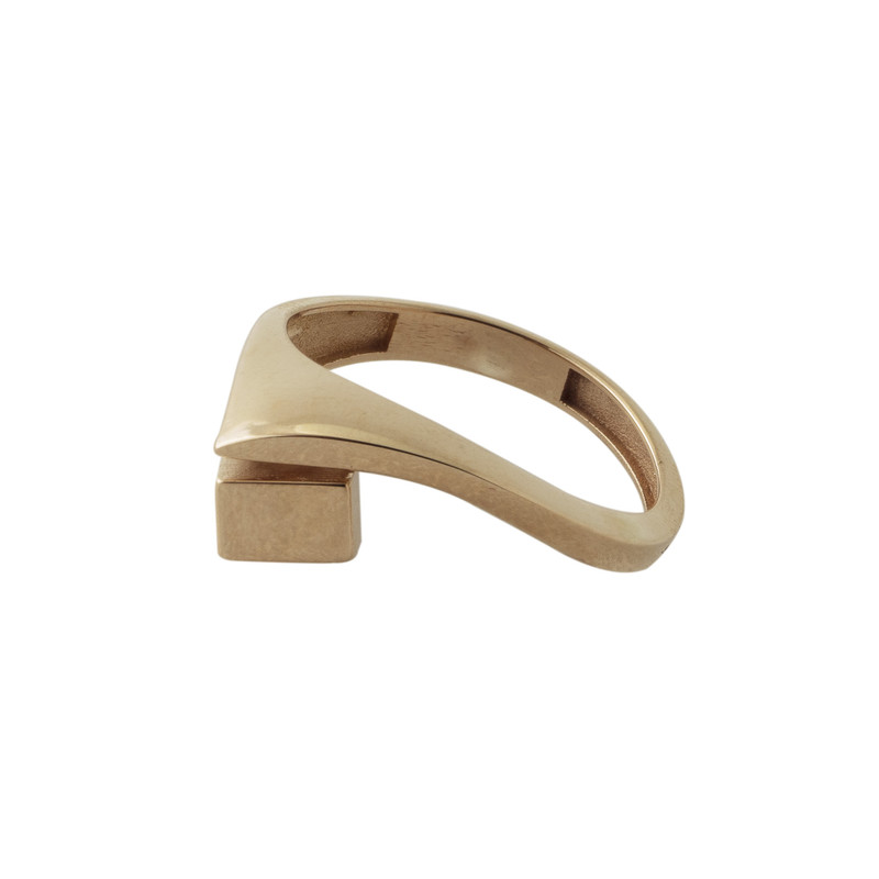 انگشتر طلا 18 عیار زنانه پولک مدل پلک