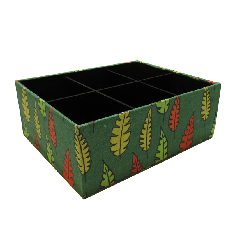 ارگانایزر هوم اند لایف مدل جعبه پاییز 6 خانه طرح برگ کد 030008