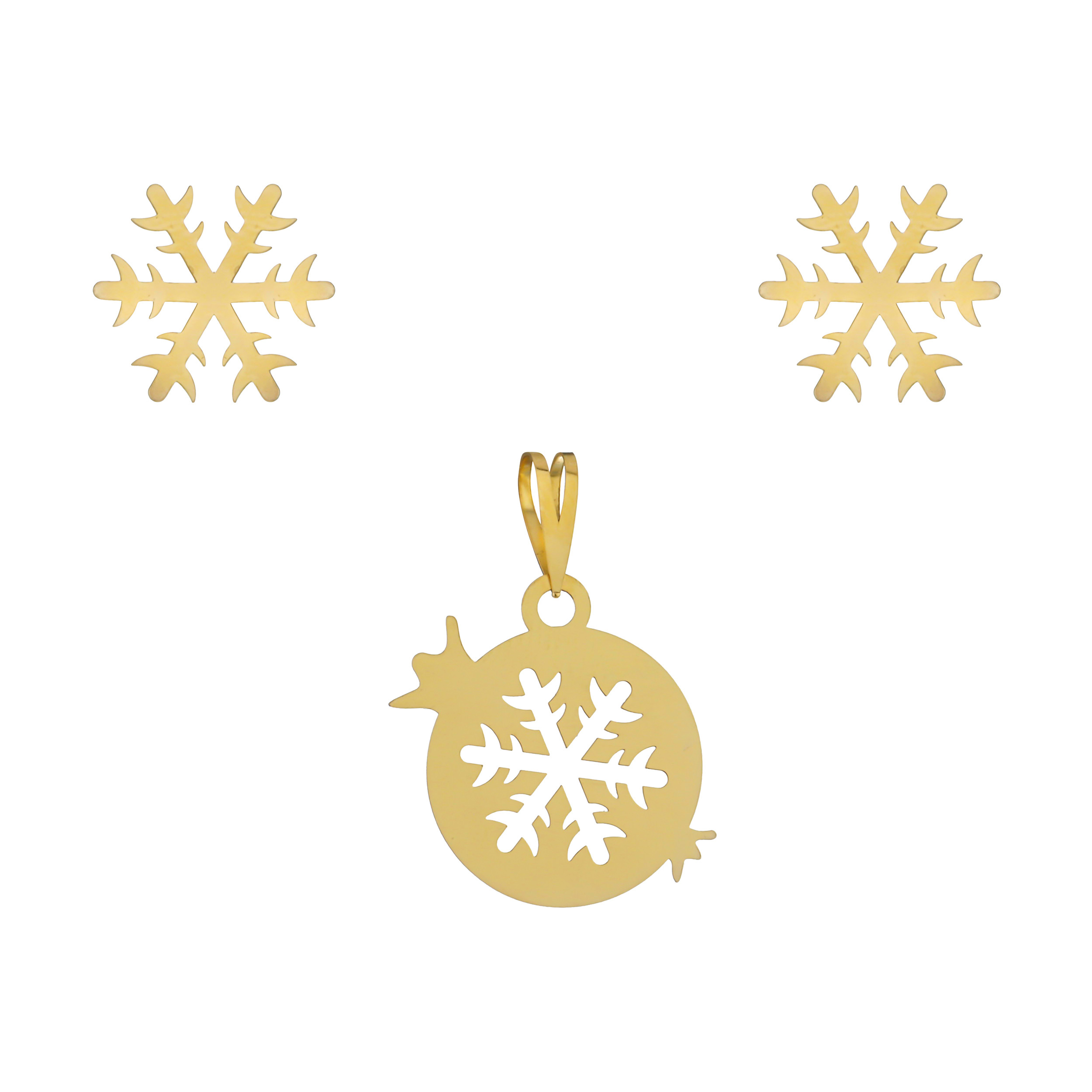 ست طلا 18 عیار زنانه مایا ماهک مدل MS0646