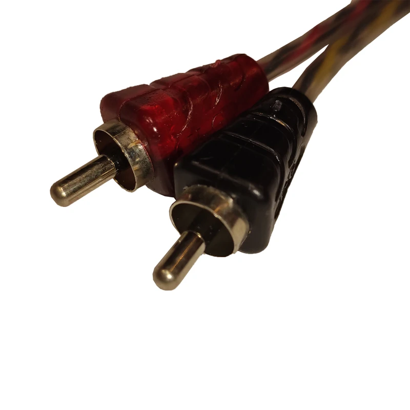عکس شماره 3 : کابل تبدیل 1 به 2 rca ولگا کد 590 طول 0.35 متر بسته دو عددی