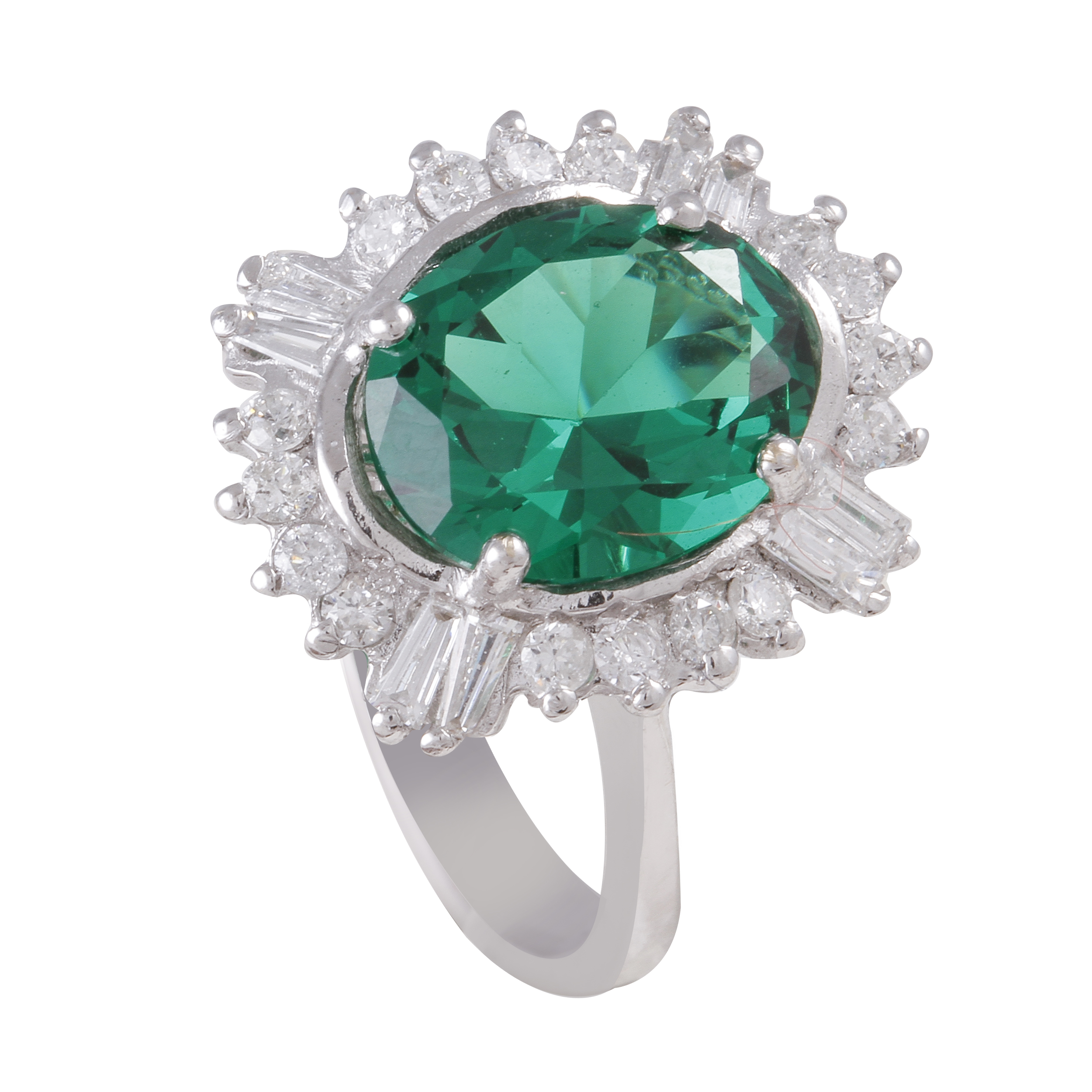 انگشتر طلا 18 عیار زنانه جواهری گاندی مدل 17756