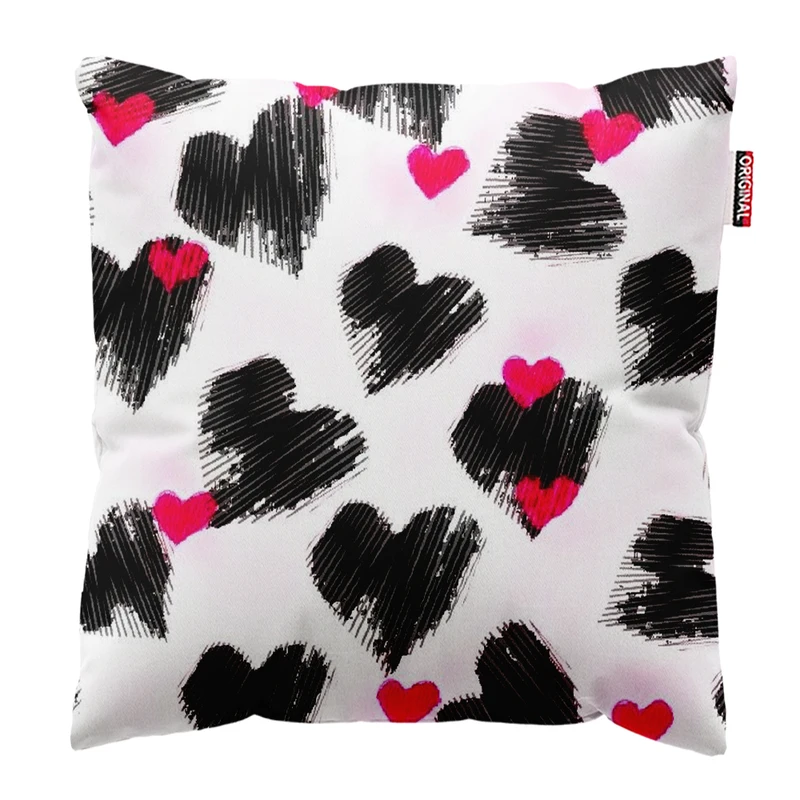  کوسن پاد آفرین طرح قلب کد 4922 سایز 30*30 سانتی متر