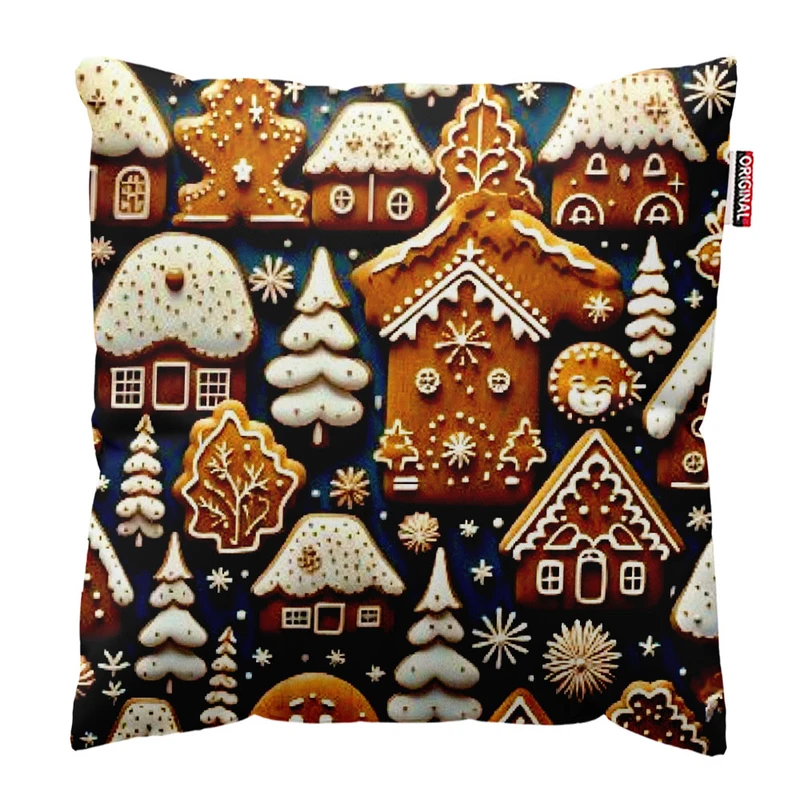 کوسن پاد آفرین طرح کریسمس کد 2681 سایز 40*40 سانتی متر