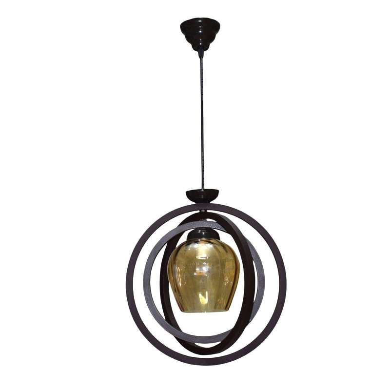 چراغ آویز چوبینه 1 شعله کد C135/1