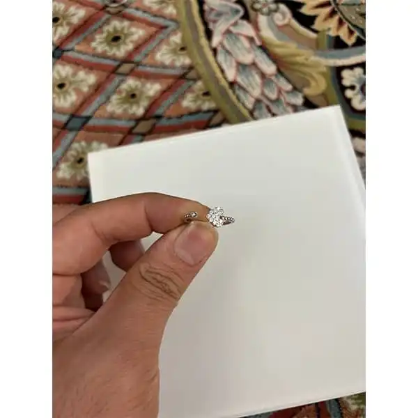انگشتر نقره زنانه مدل قلب ظریف کد 478966