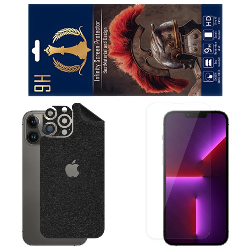 برچسب پوششی اینفینیتی مدل CH مناسب برای گوشی موبایل اپل iPhone 13 Pro Max به همراه محافظ صفحه نمایش