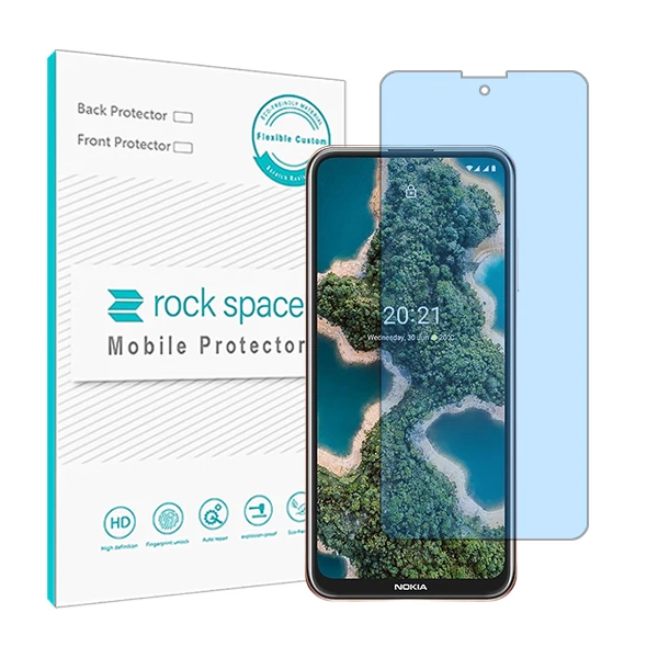 محافظ صفحه نمایش ضد اشعه آبی راک اسپیس مدل HyBLU مناسب برای گوشی موبایل نوکیا X20 5G