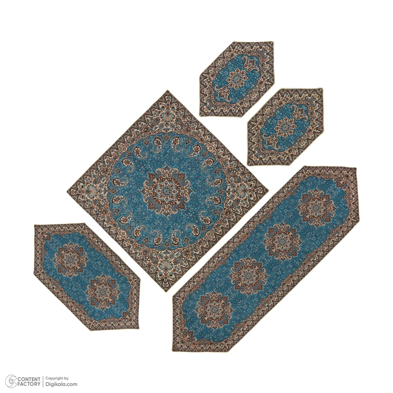 ست 3 تکه رومیزی ترمه مدل 09