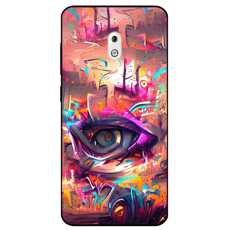 کاور مگافون طرح چشم مدل 2823 مناسب برای گوشی موبایل نوکیا 2.1     