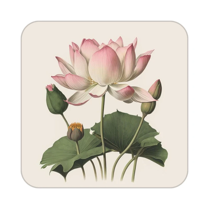 زیر لیوانی کاکتی طرح گل مدل mp18411