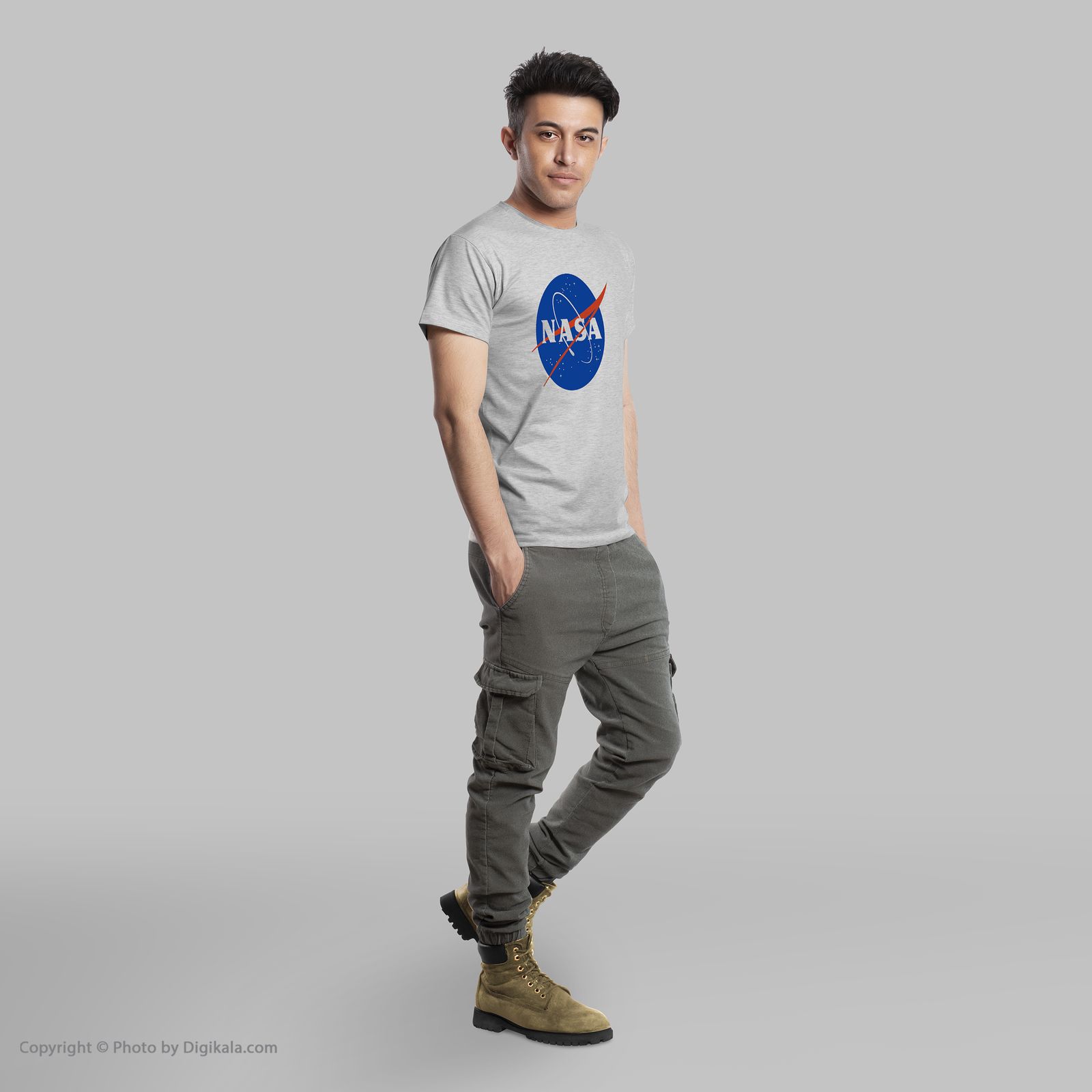 تی شرت مردانه به رسم طرح ناسا کد 285 -  - 6