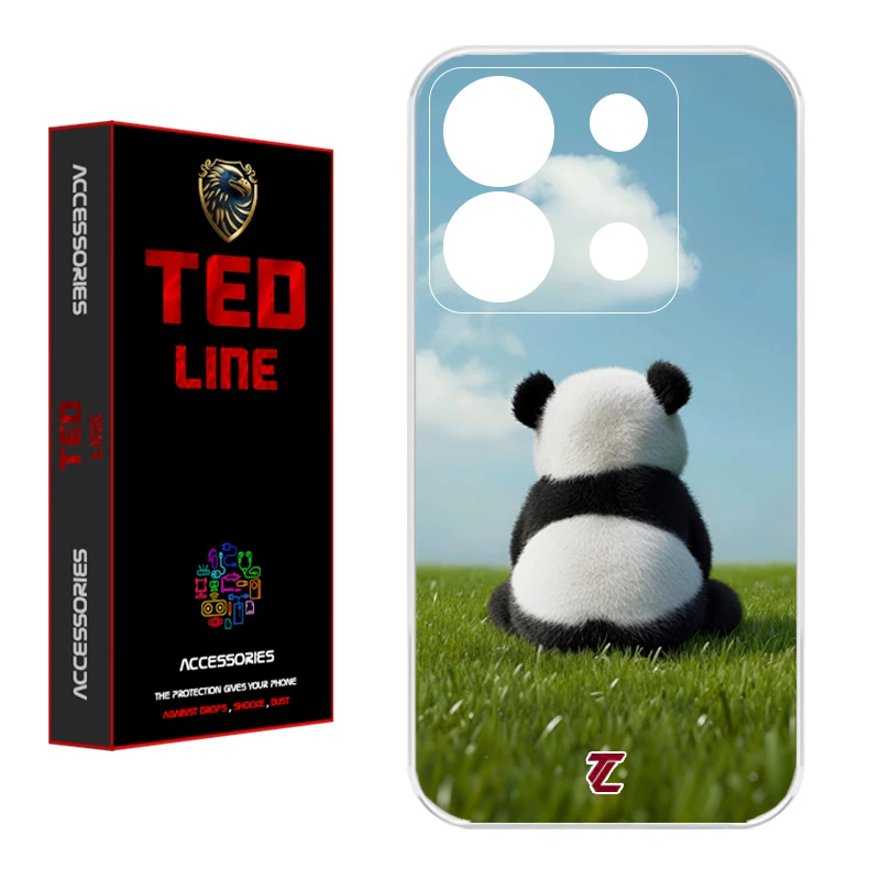 کاور تدلاین طرح پاندا کد 1150 مناسب برای گوشی موبایل شیائومی Redmi Note 13 Pro 5G / Poco X6