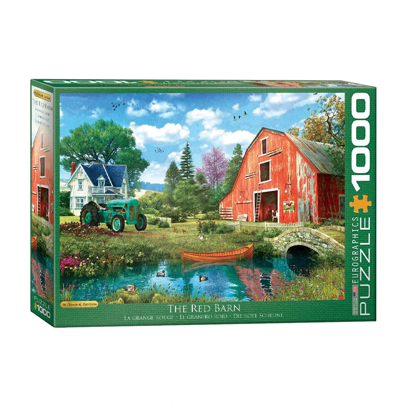 پازل 1000 تکه یوروگرافیکس پازلز مدل The Red Barn كد 5526-6000
