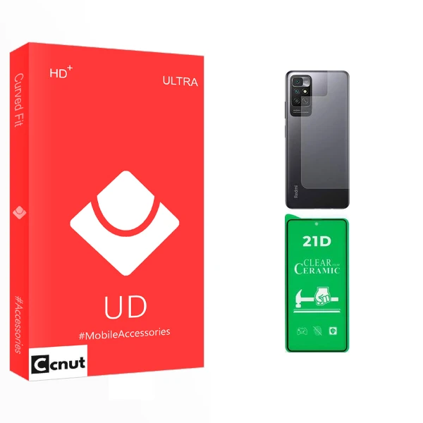 محافظ صفحه نمایش سرامیکی کوکونات مدل UD Curve مناسب برای گوشی موبایل شیائومی Redmi Note 11 4G به همراه محافظ پشت گوشی