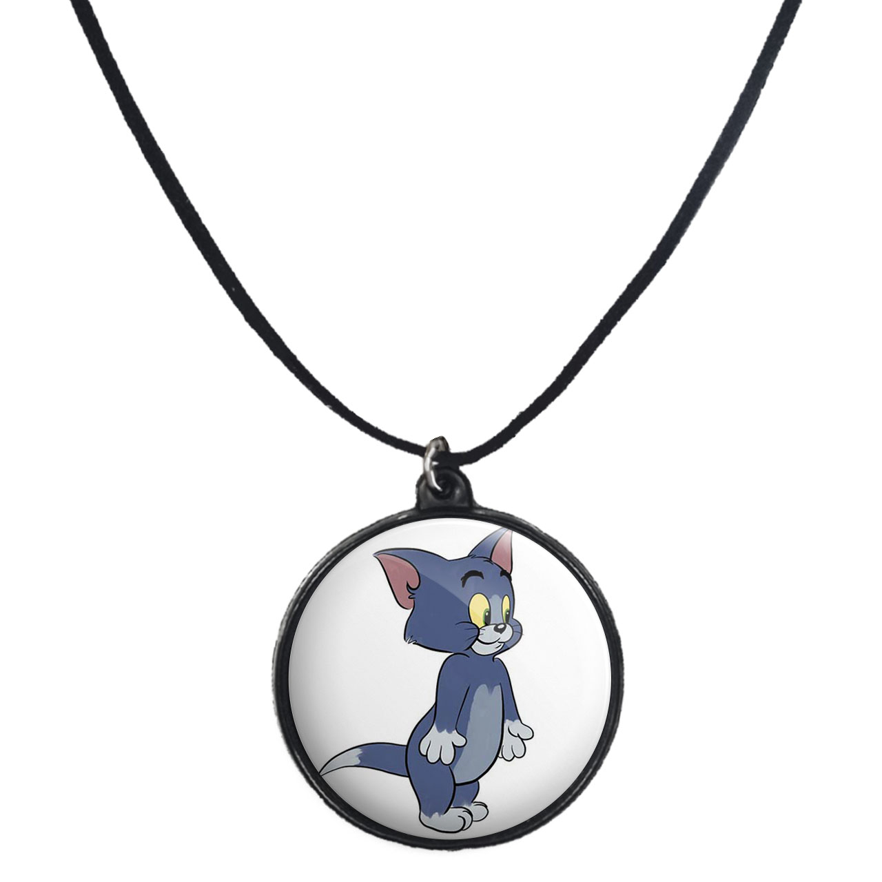 گردنبند پرمانه طرح تام و جری کد pmb.898 مدل دو طرفه