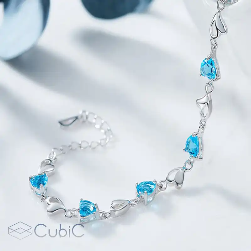 دستبند نقره زنانه کوبیک مدل QB-0302