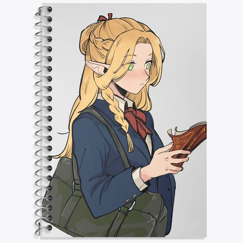 دفتر زبان 50 برگ خندالو مدل دو خط طرح مارسیل انیمه خوشمزه در سیاه چال کد 35917