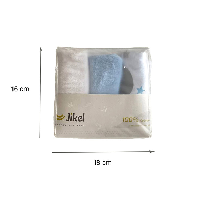 حوله دست و صورت جیکل مدل ماه ستاره بسته 3 عددی