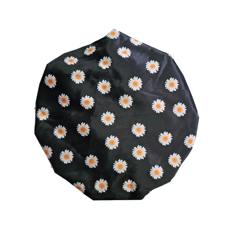 کلاه زنانه مدل ساتن دو رو به همراه چشم بند و کش مو