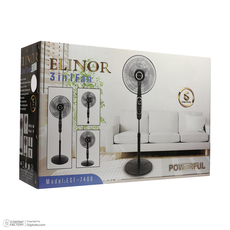 پنکه پایه‌دار 70 وات الینور مدل ESF-7400
