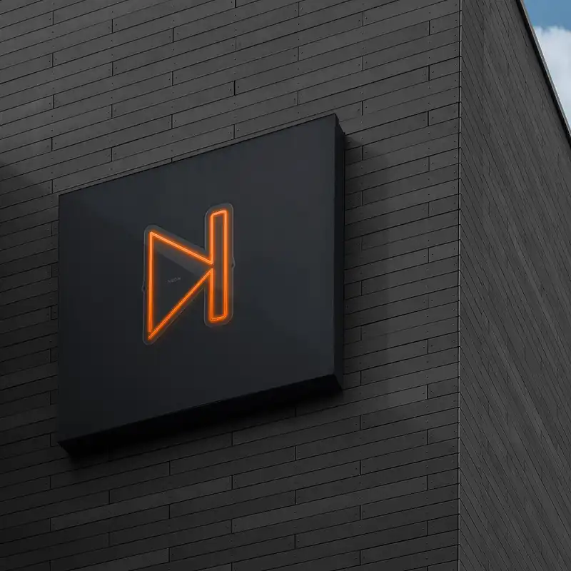 چراغ دیواری نئون دیزاین طرح Next_ORG