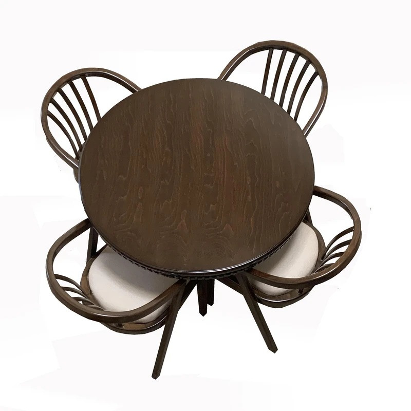 میز و صندلی ناهارخوری 4 نفره مدل سبدی sabad04