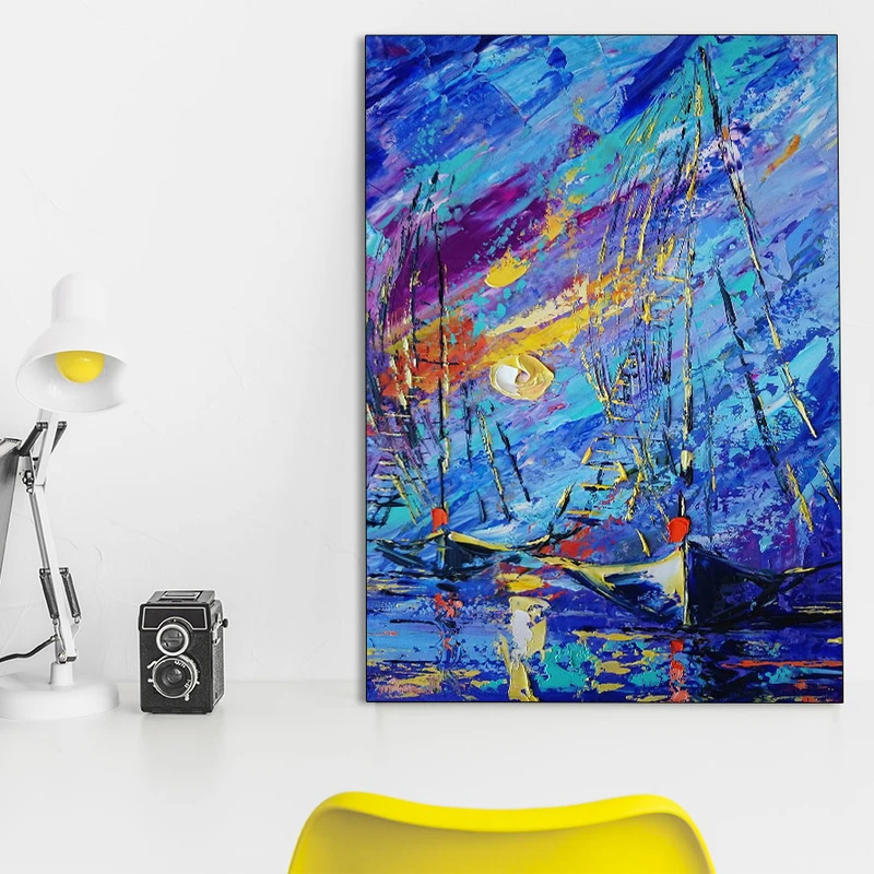 تابلو شاسی گالری استاربوی طرح کشتی مدل Art 68