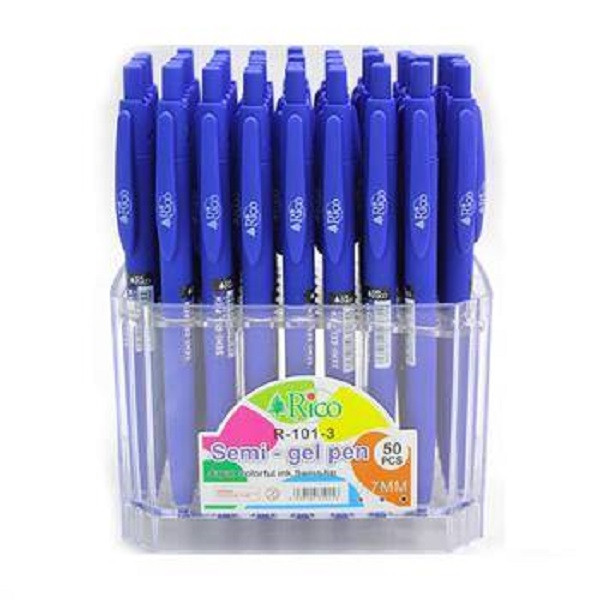 خودکار ریکو مدل فشاری semi gel R101 بسته 50 عددی