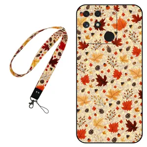 Megafone Fall 0017 Cover For Realme Narzo 50A Mobile Neckband