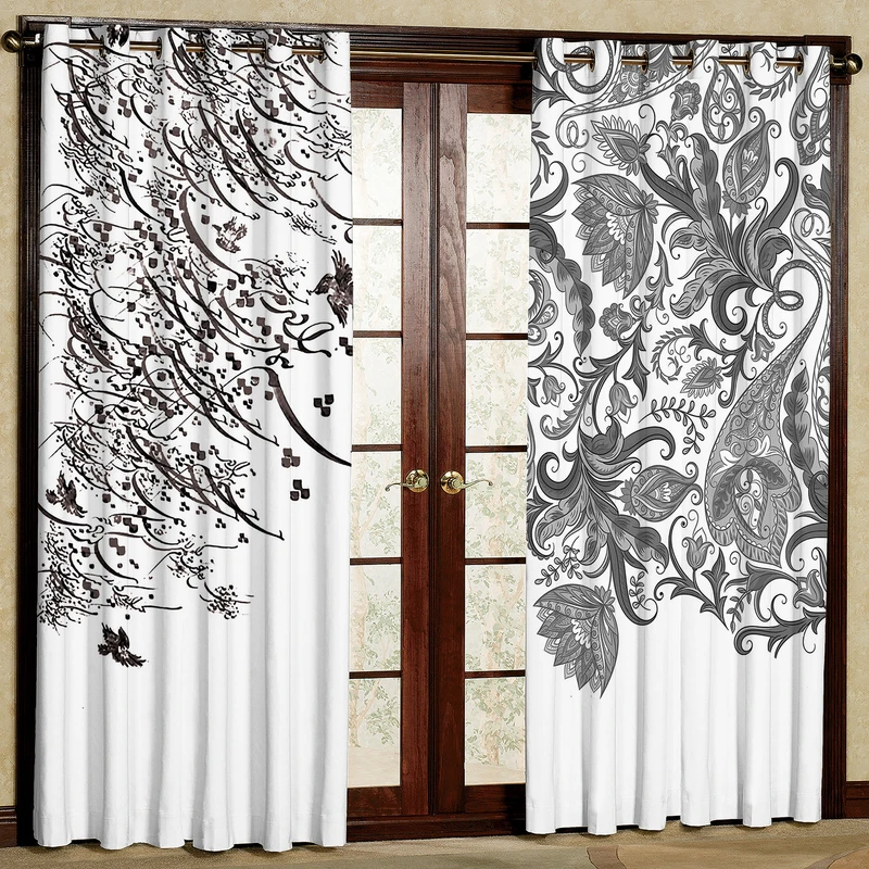 پرده مدل هازان پانچی کد 1150a سایز 140x200 سانتی متر