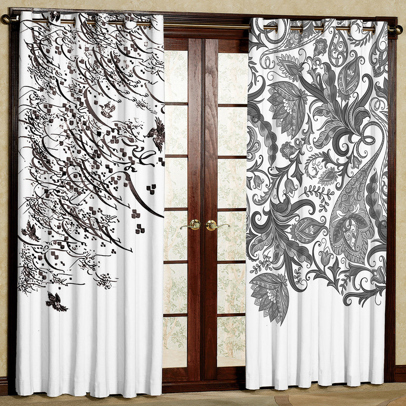 پرده مدل مخمل پانچی کد 1150aT2 سایز 200x140 سانتی متر