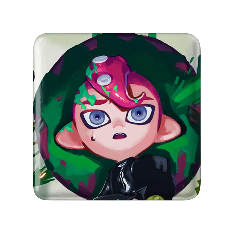 پیکسل خندالو طرح بازی اسپلاتون (Splatoon) مدل مربعی کد 33325