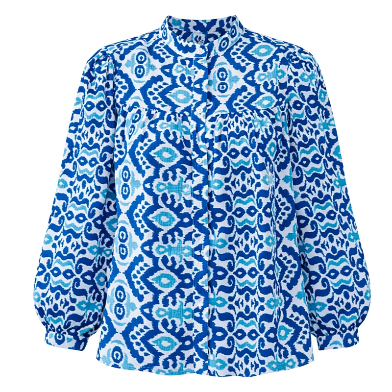 شومیز آستین بلند یقه ایستاده زنانه مکس مدل 46171 