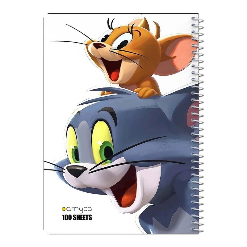 دفتر مشق 100 برگ سیمی کارنیکا طرح تام و جری tom & jerry کد 89152