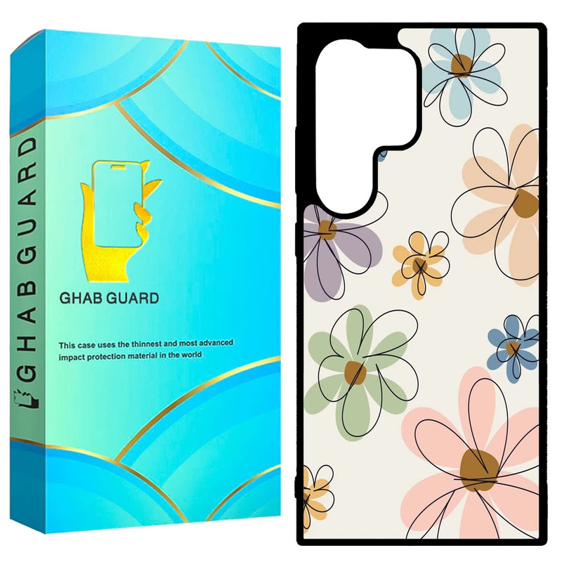 کاور قاب گارد طرح گل مدل GCHPD24U مناسب برای گوشی موبایل سامسونگ Galaxy S24 Ultra 5G