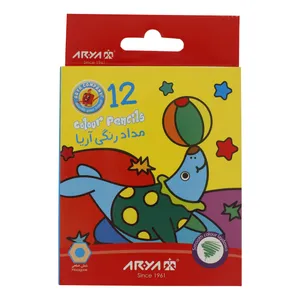 مداد رنگی 12 رنگ آریا مدل 3072