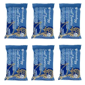 صابون شستشو هندولوژی مدل sweet berries وزن 75 گرم بسته 6 عددی