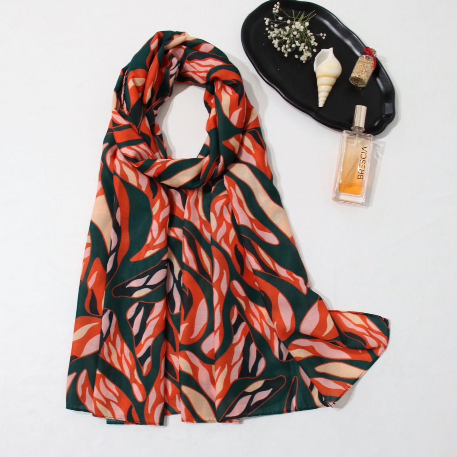 شال زنانه مدل نخی خنک با طرح شاد کد ana-4036 -  - 3