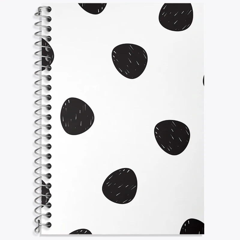 دفتر زبان 50 برگ خندالو مدل سه خط طرح خال خالی کد N292