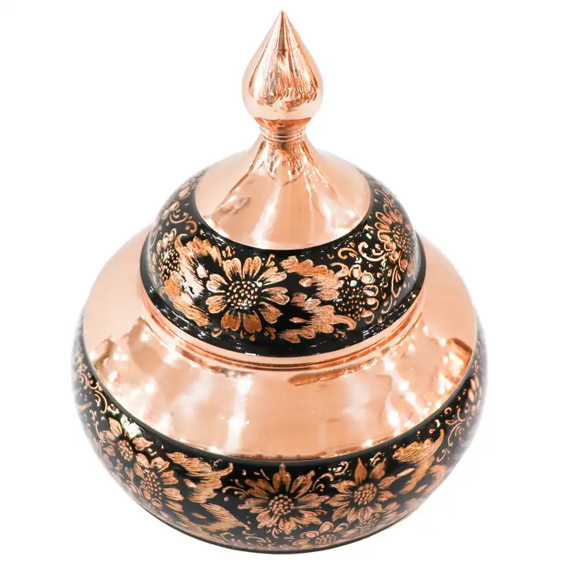 قندان مسی مدل الماس تراش کد 20p15half